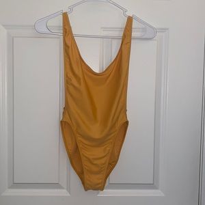 American Apparel Orange Bodysuit